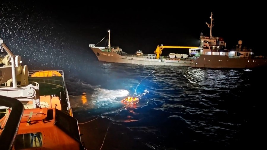 46 Rescued from Sinking Vessel in South China Sea