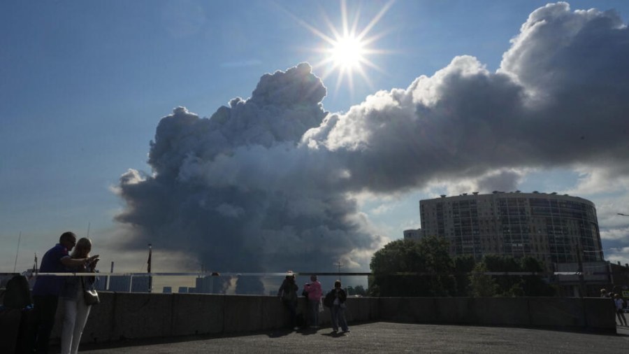 Wildberries Warehouse Fire After Suspected Ukrainian Drone Attack